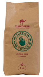 Молотый кофе зеленый с имберем Turcoffee 1 кг
